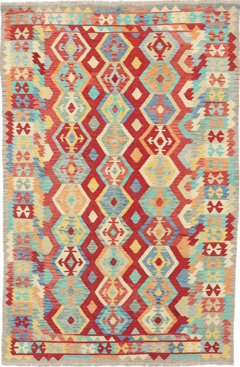 Orientteppich Kelim Afghan Heritage 194x294 rechteckig, mm 3 Moderner Nain Handgewebter Orientteppich, Höhe: Trading