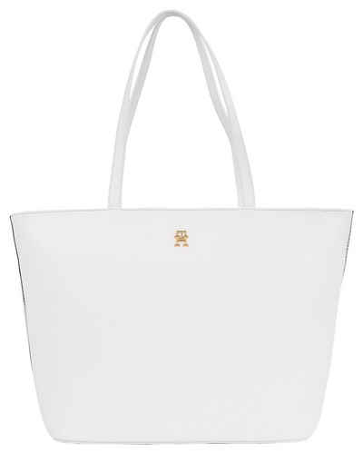 Tommy Hilfiger Shopper TH ESSENTIAL SC TOTE CORP, Handtasche Damen Tasche Damen Schultertasche Recycelte Materialien