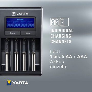 VARTA LCD Dual Tech Batterie-Ladegerät (500 mA)