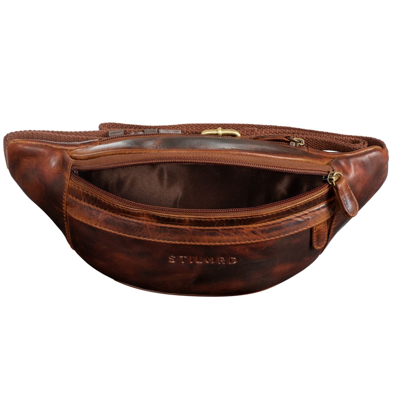 STILORD Bauchtasche "Terry" Bauch Tasche Leder