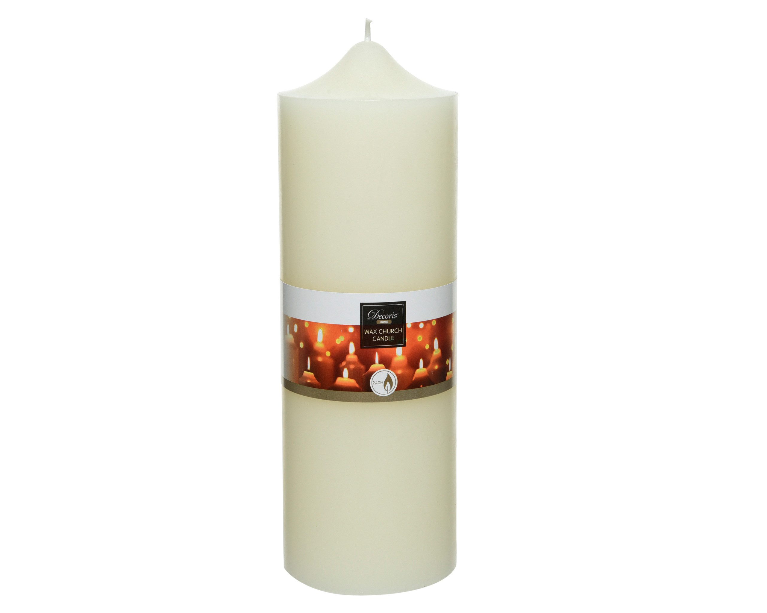 Decoris season decorations Stumpenkerze, Kirchenkerze 10x25cm günstig online kaufen