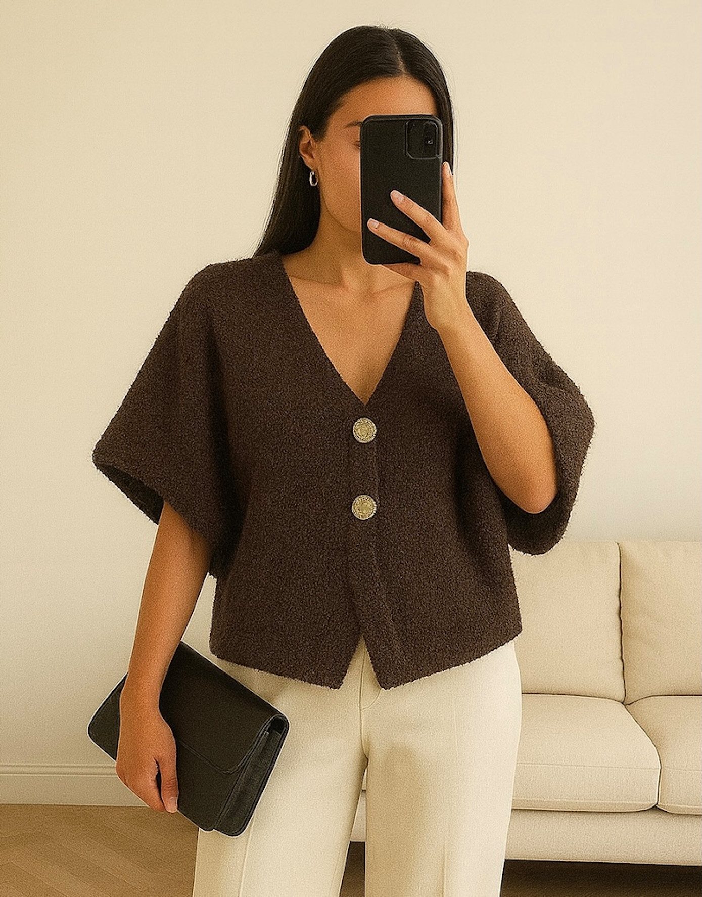 Worldclassca Strickjacke WORLDCLASSCA Strickjacke kurzarm Cardigan Strickpu günstig online kaufen