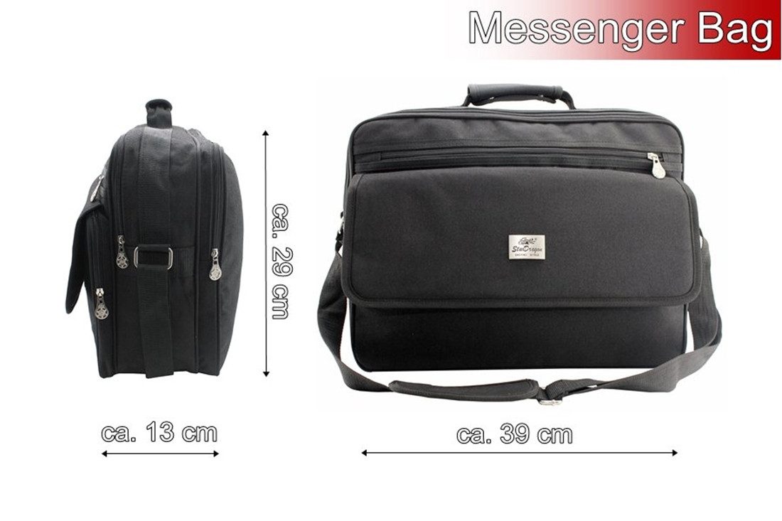 SHG Messenger Bag Arbeitstasche Umhängetasche Flugbegleiter Schultertasche