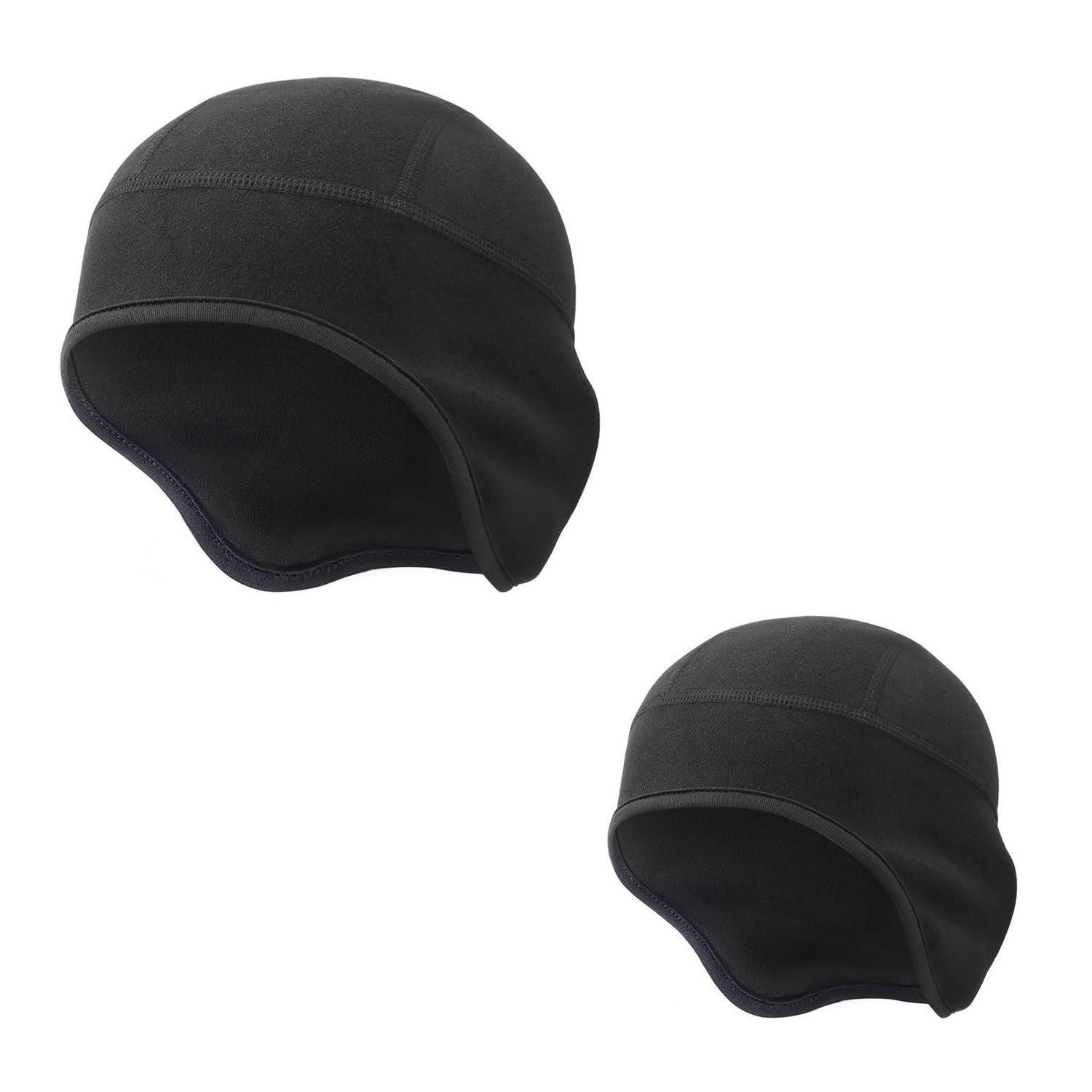 LuxusKollektion Unterhelmmütze Thermo-Laufmütze Winddicht Stretch Schwarz (1-St)
