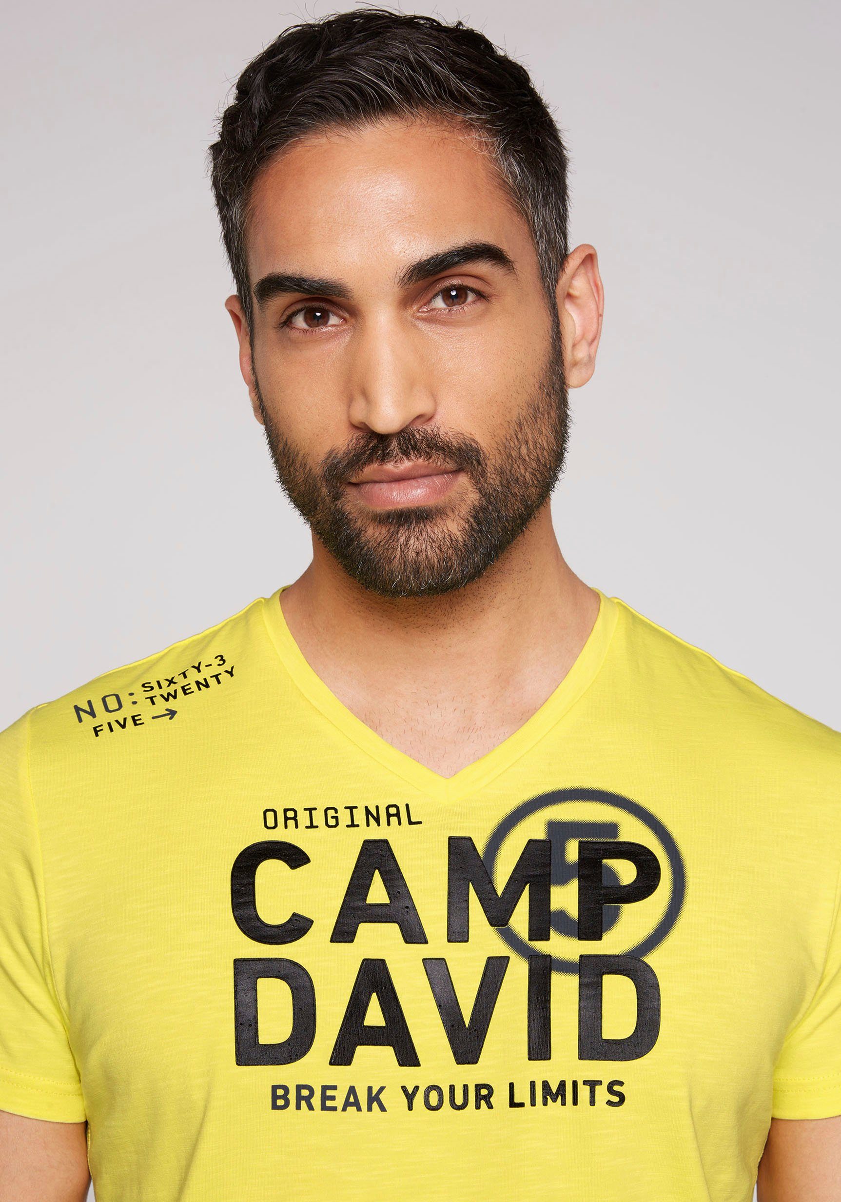 CAMP T-Shirt yellow active DAVID