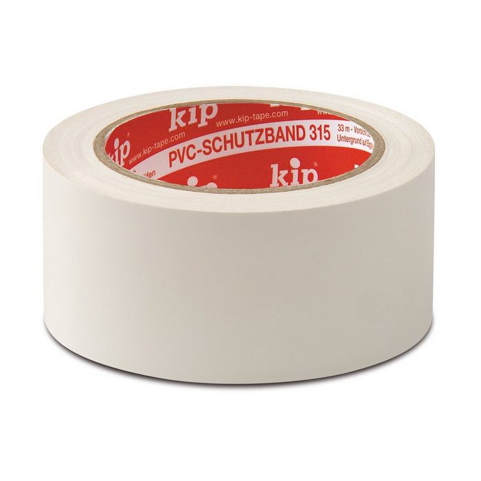 Kip® Klebeband Kip® 315 PVC-Schutzband-Profi-Qualität-glatt (6er Pack) PVC-Schutzklebeband in Profiqualität für Innen und Außen - sehr gut geeignet für Verputzerarbeiten