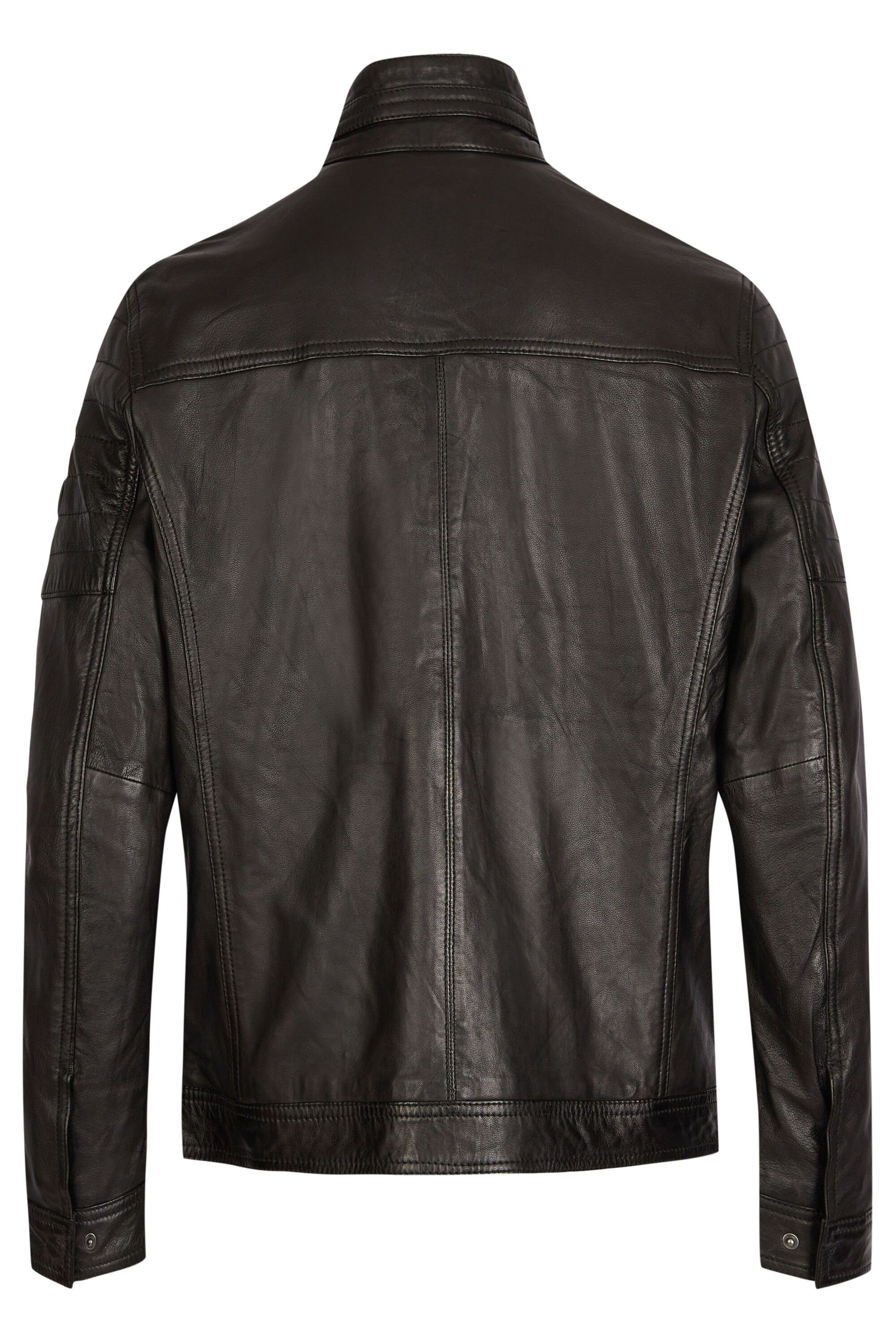 bugatti Lederjacke BUGIORGIO (1-St) mit modischen Steppungen