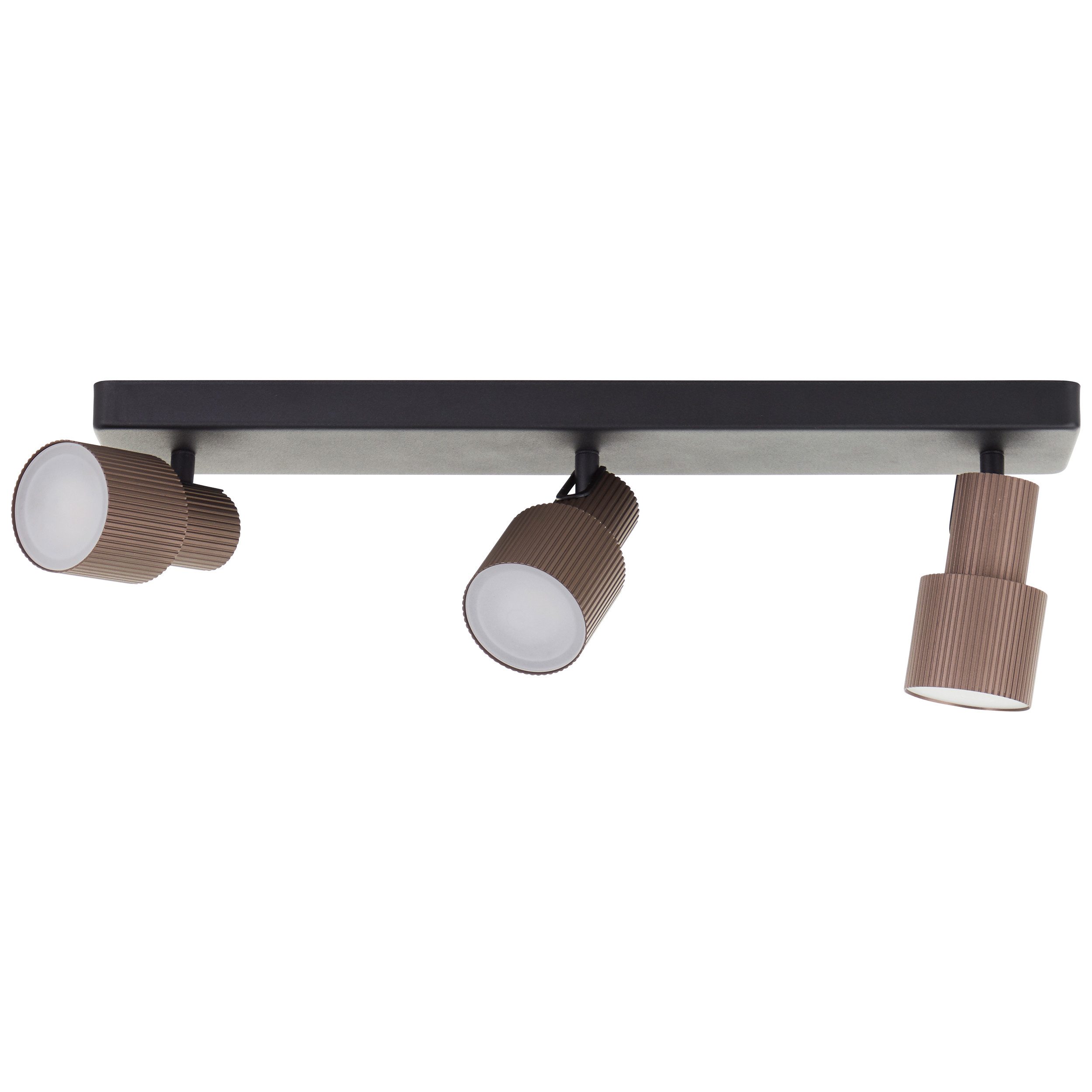 Brilliant Deckenstrahler Cadiz, LED wechselbar, Warmweiß, 16 x 53 x 9 cm, inkl. GU10, 350 lm, 3000K, dimmbar, Aluminium
