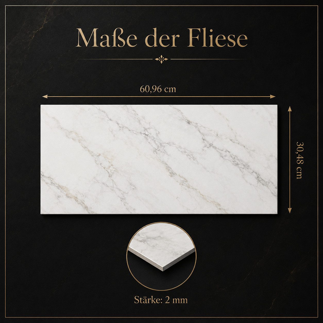 NoblesBox Designboden LVT Vinylboden 2 mm selbstklebend für Renovierung, selbstklebend, einfache Verlegung, pflegeleicht