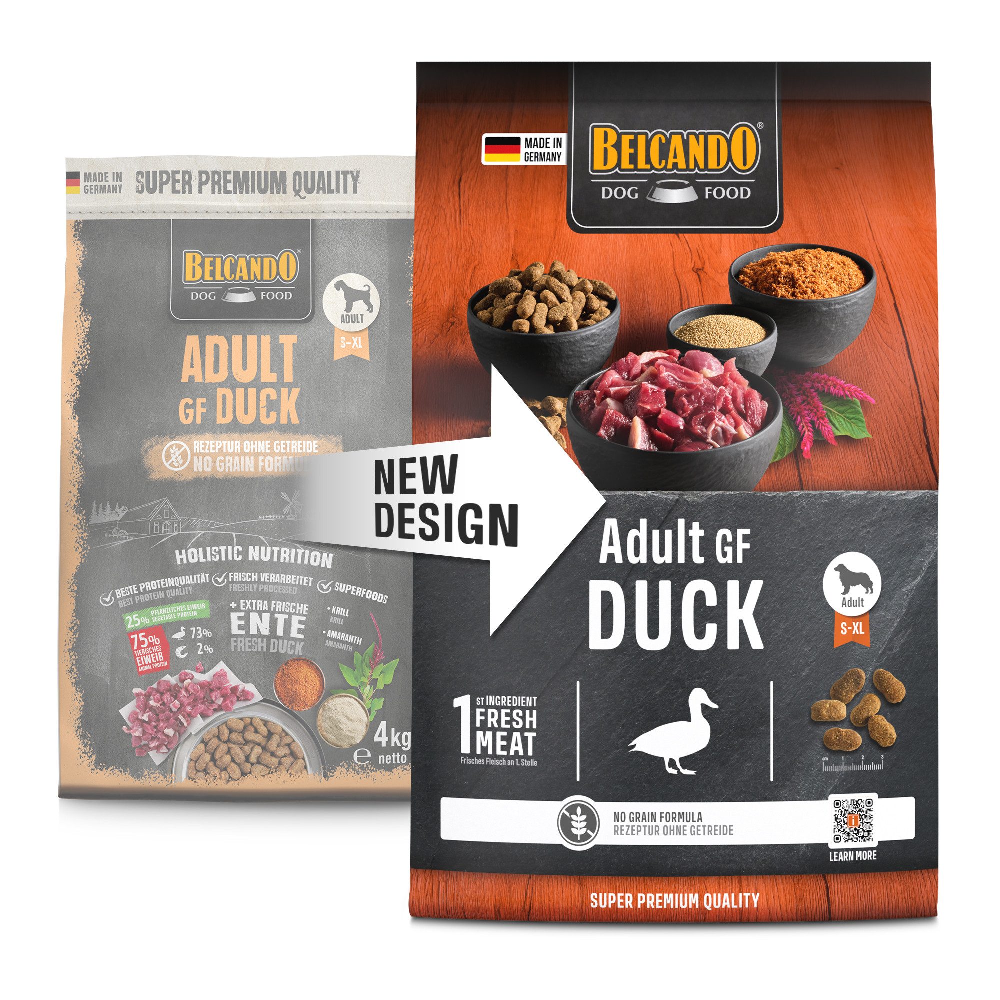 Belcando Adult GF Duck - getreidefreies Trockenfutter für sensible Hunde, Trockenfutter für: Hunde von Belcando