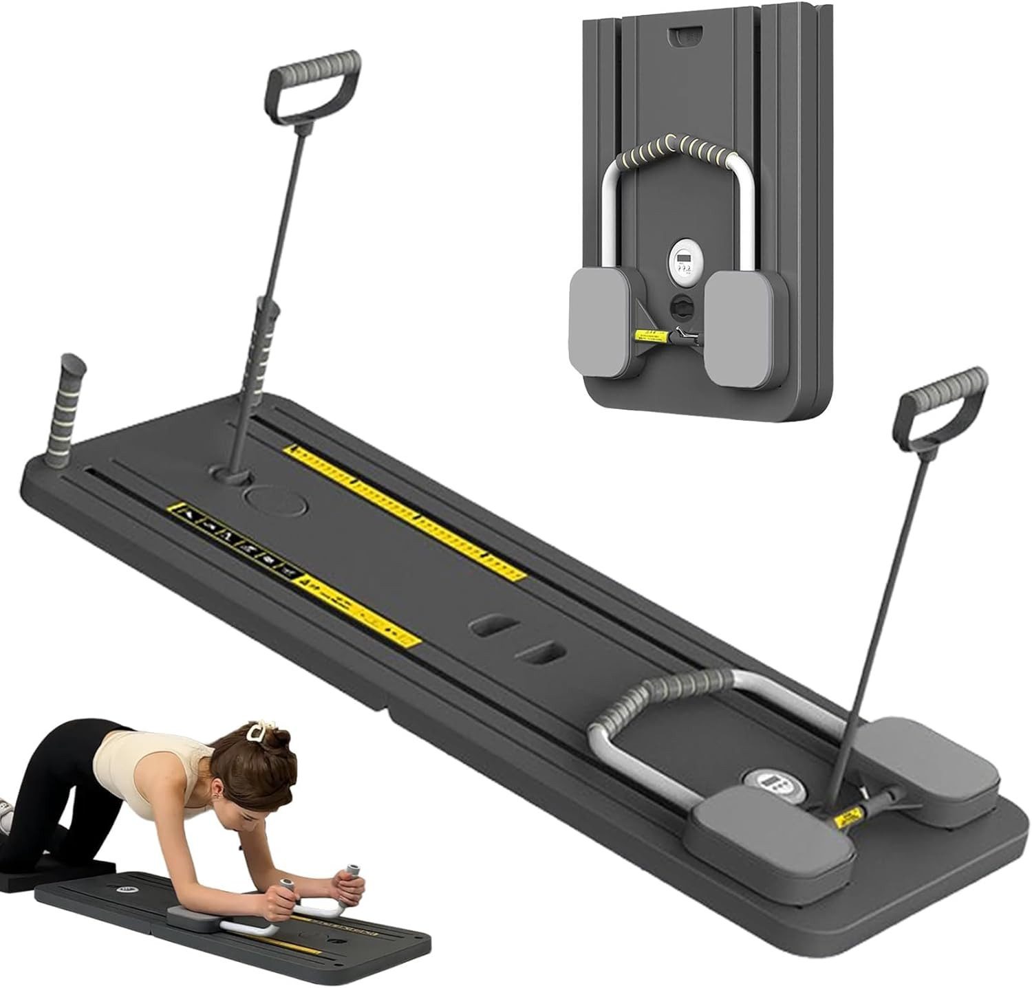 LIANNA EMS-Bauchmuskeltrainer Pilates-Board, multifunktionales Bauchmuskelboard, Bauchmuskeltrainer, (Set, 2-tlg., 2), Übungsboard, Bauchmuskeltrainingsgerät, Core-Trainingsgerät