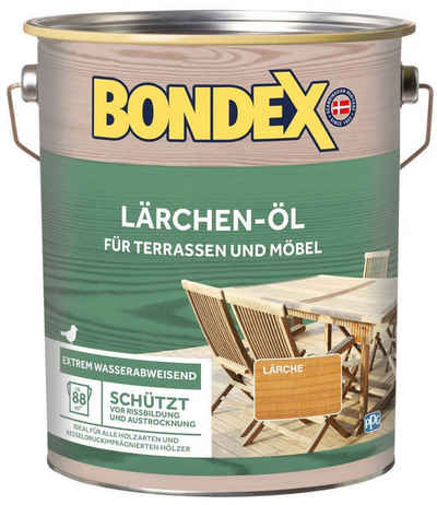 Bondex Holzöl Gartenholz Lärchen-Öl, 0,75 - 4 l, Wasser-stop Abperleffekt