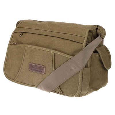 Christian Wippermann Businesstasche Große Herren Damen Umhängetasche Schultertasche Tasche, Canvas Messenger Bag