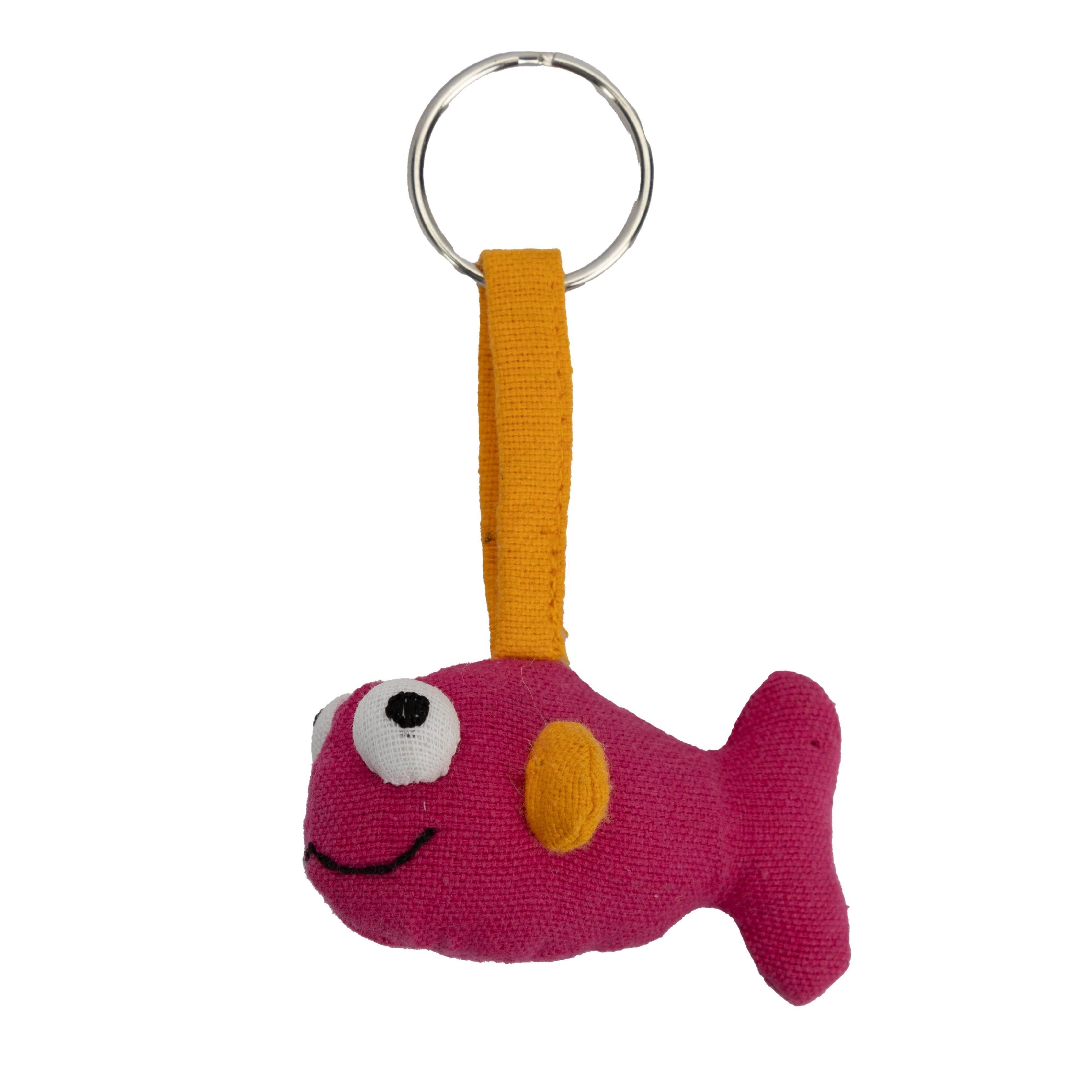 El Puente Schlüsselanhänger Schlüsselanhänger "Fisch", Handmade, Handmade