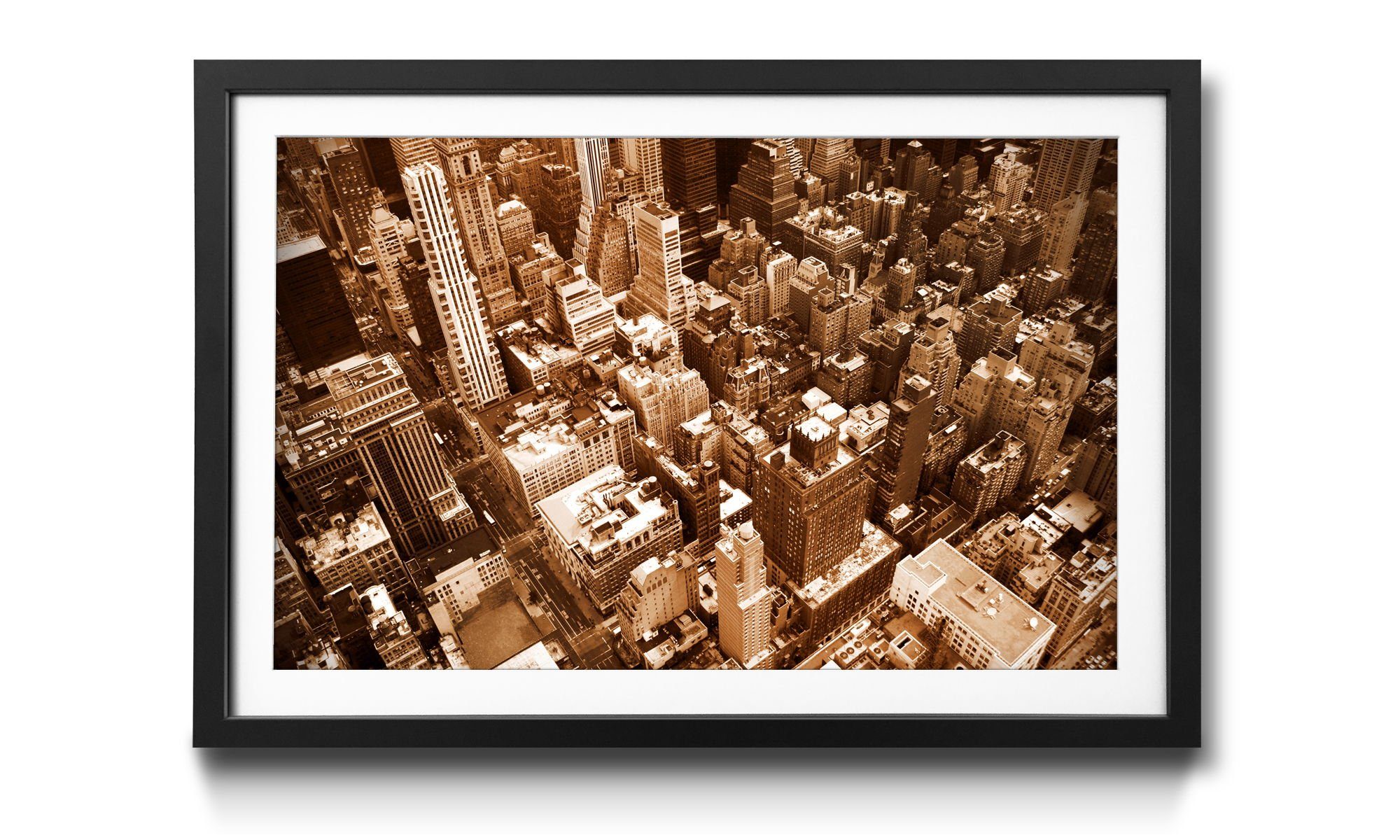 WandbilderXXL Bild mit Rahmen New erhältlich in New York 4 Wandbild, York, City, Größen