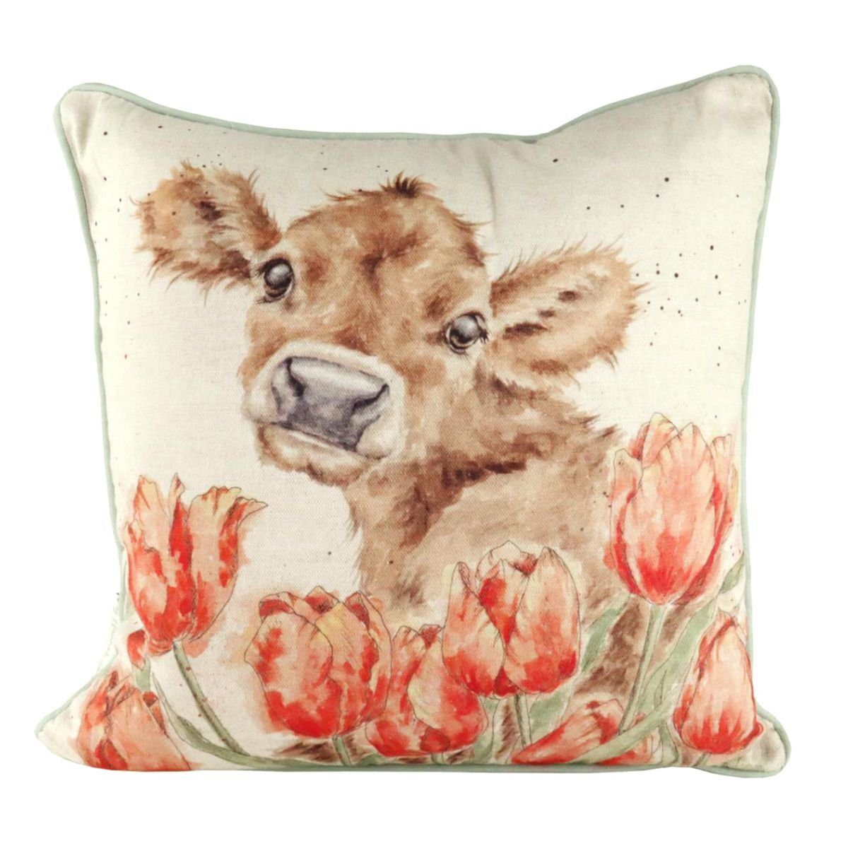 Wrendale Декоративные подушки Wrendale Designs Baumwoll-Leinen Подушки Kuh Bessie Cow