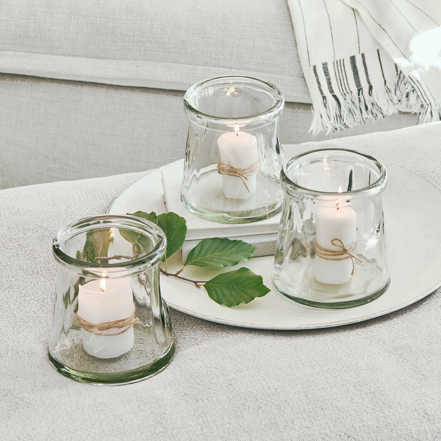 Mirabeau Windlicht Windlicht 3er Set Gravière klar (3er Set, 3er Set)