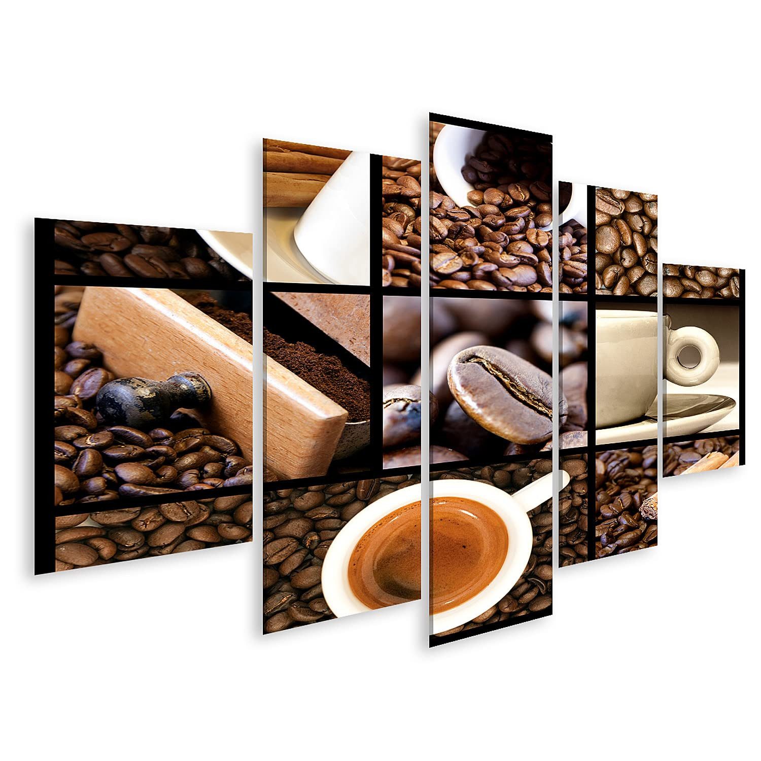 islandburner Leinwandbild Kaffee Kollage küchenbilder Für Küche Gastro
