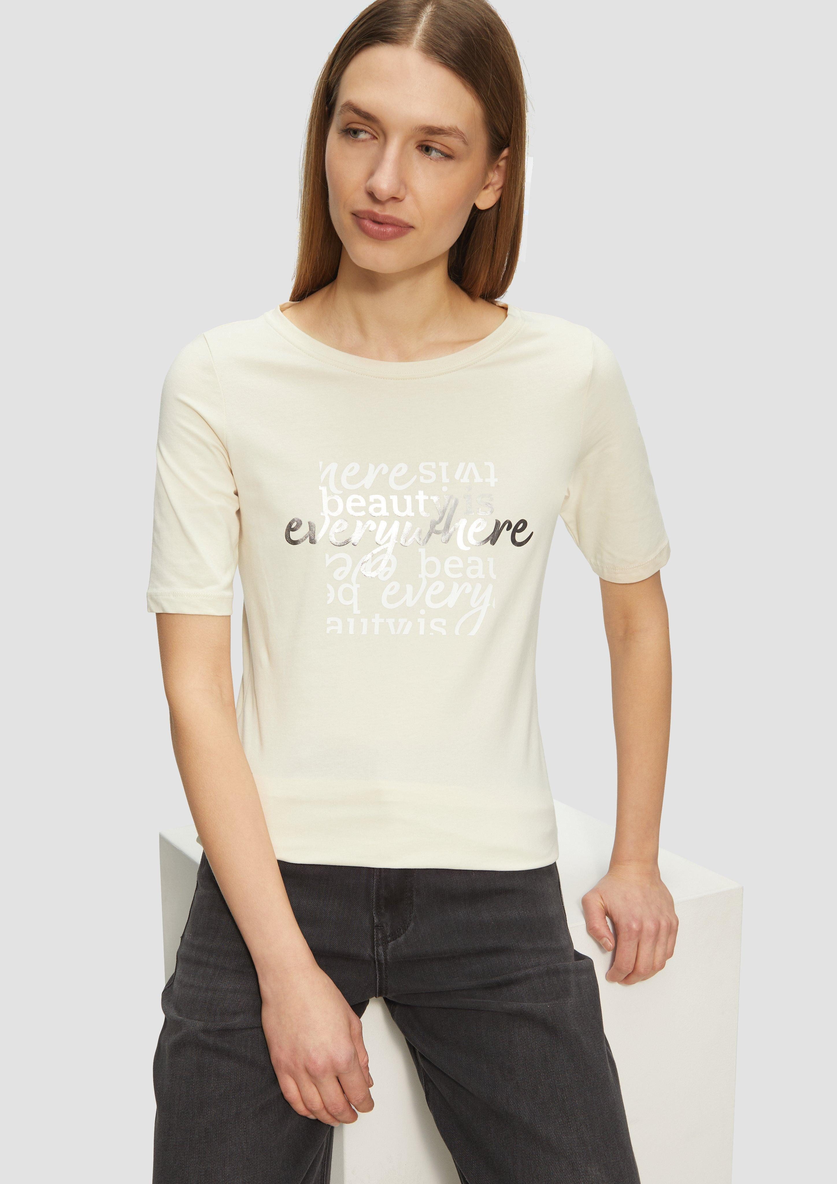 s.Oliver T-Shirt – Kurzarmshirt im Slim günstig online kaufen