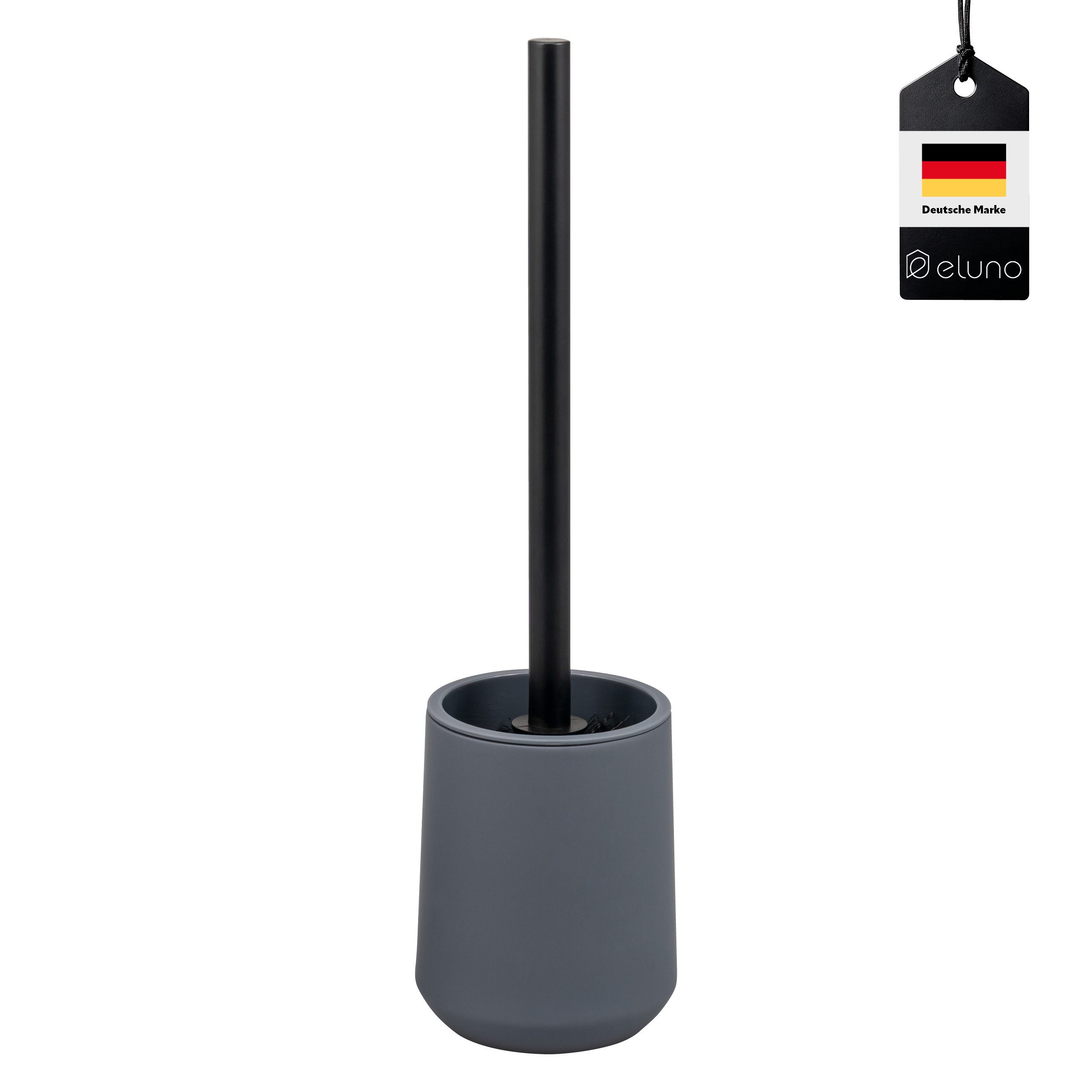 eluno WC-Garnitur WC-Bürste inkl. 1x Ersatzbürstenkopf, Kunststoff, (1-tlg)