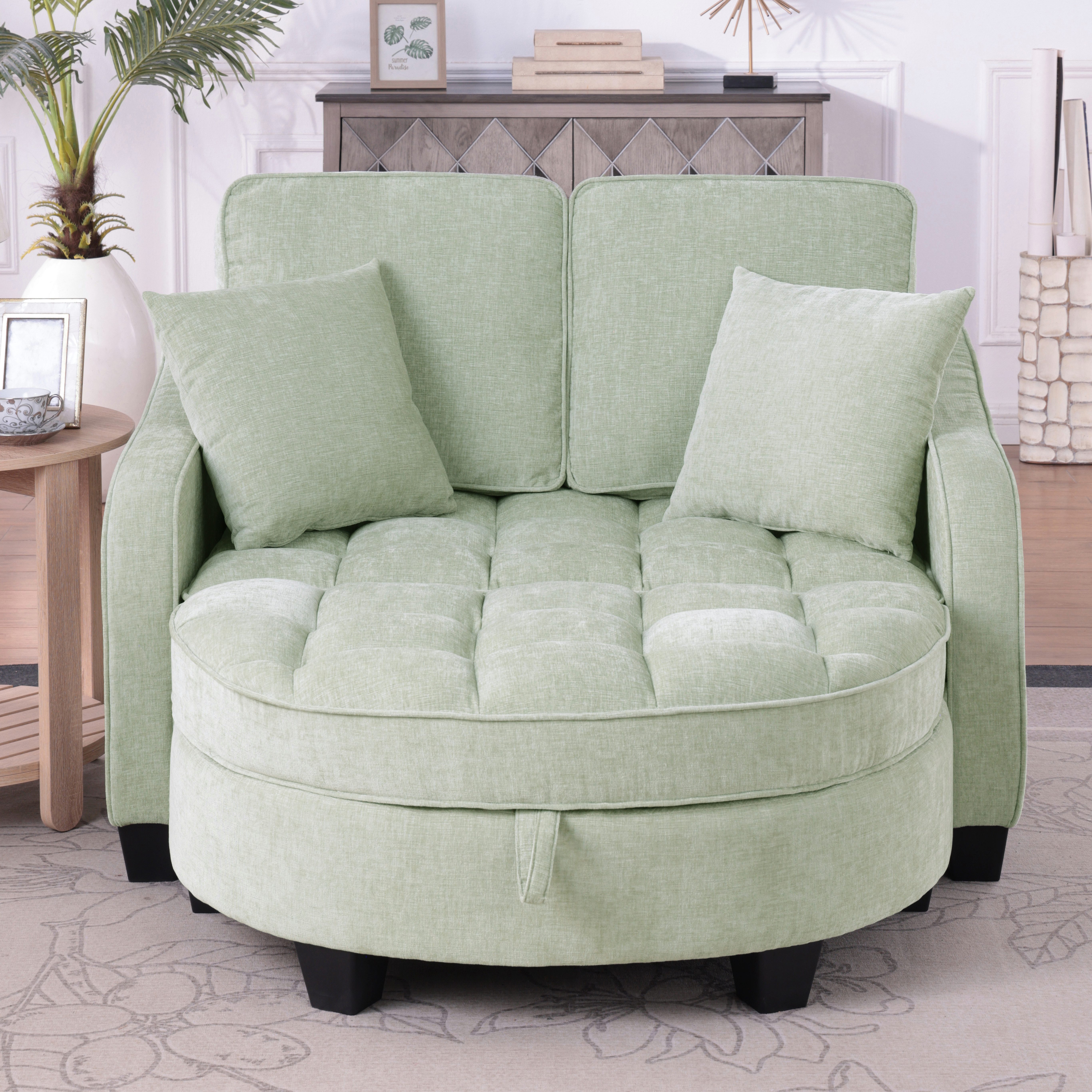Odikalo Schlafsofa Multifunktions 2-in-1 Sofa-Bett Aufbewahrungs-Hocker Mehrfarbig