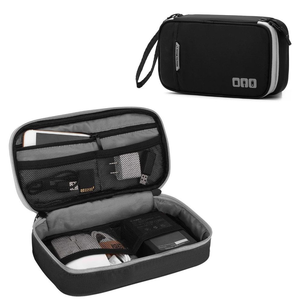 Blusmart Taschenorganizer Wasserdichte, multifunktionale Aufbewahrungstasche (Reise-Kabel-Organizer-Tasche, Tragetasche, tragbar), Für USB-Ladekabel und Elektronik