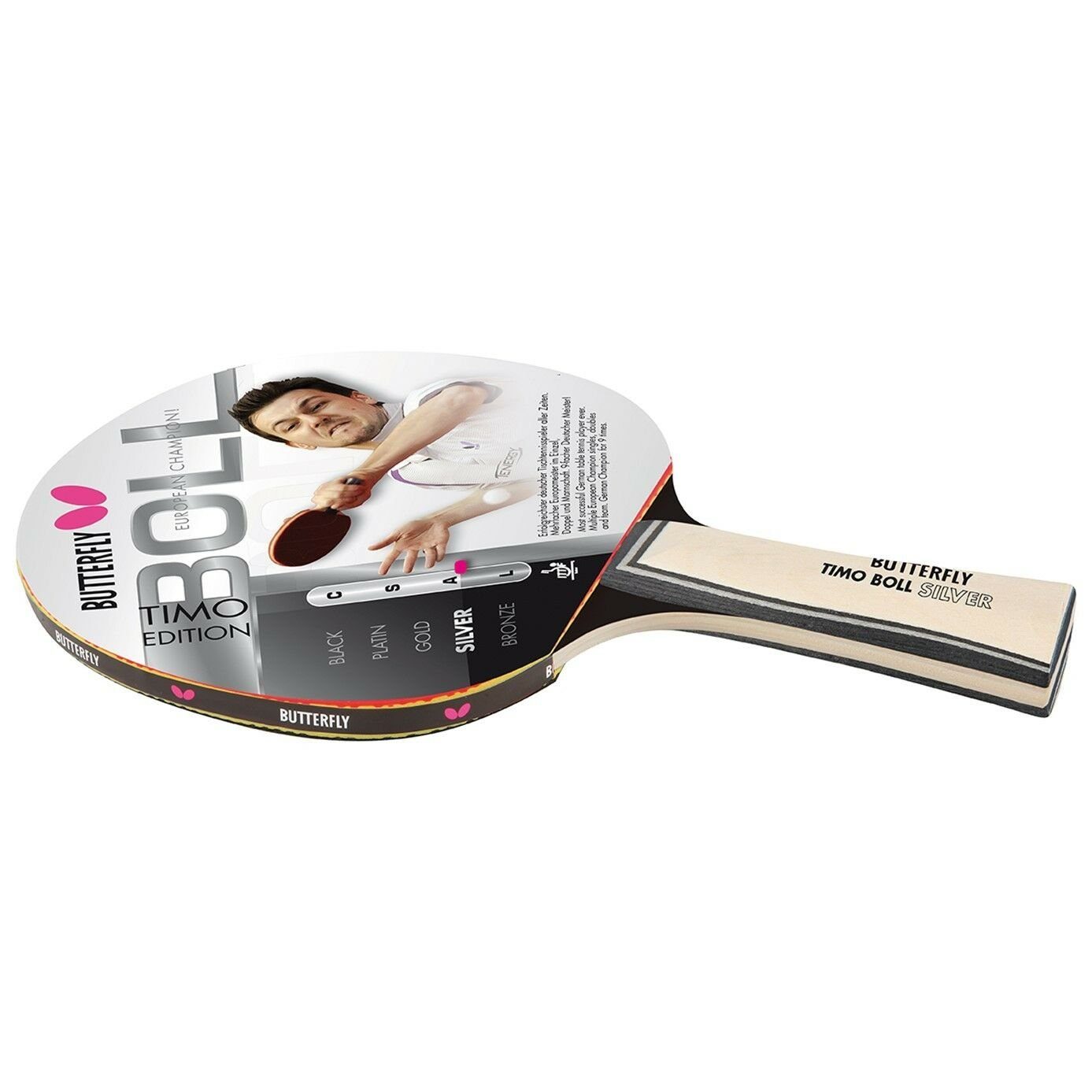 Butterfly Tischtennisschläger Timo Boll Silber - 85015, Tischtennis Schläger Racket Table Tennis Bat