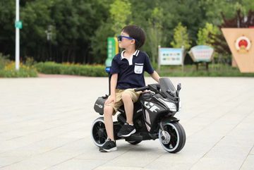 TOYAS Elektro-Kinderauto Kinder Elektro-Motorrad 6V 4Ah-Akku Musik Licht Police Licht