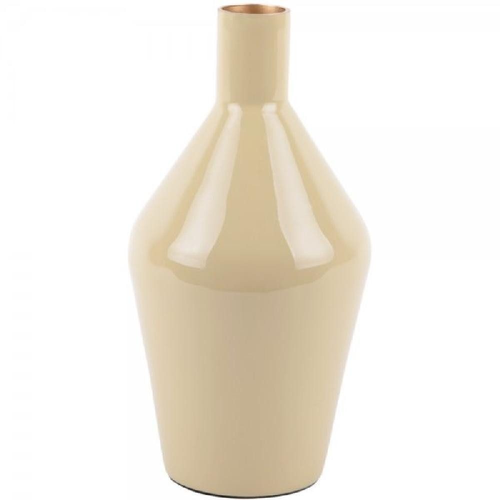 Present Time Dekovase Vase Ivy Bottle Cone Iron Enamel Latte Brown (3x22cm)