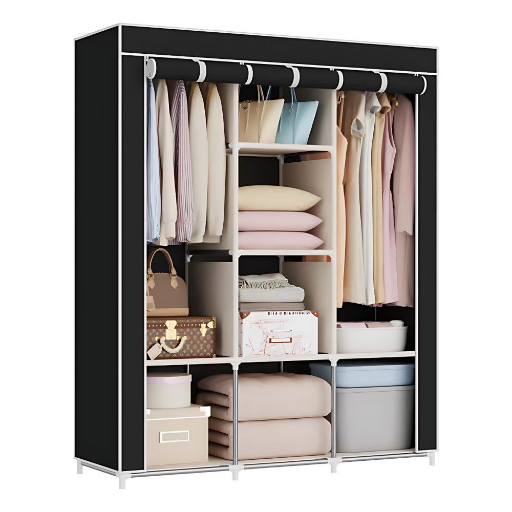 Forrlite Kleiderschrank Kleiderschrank, Stoffschrank 170 x günstig online kaufen