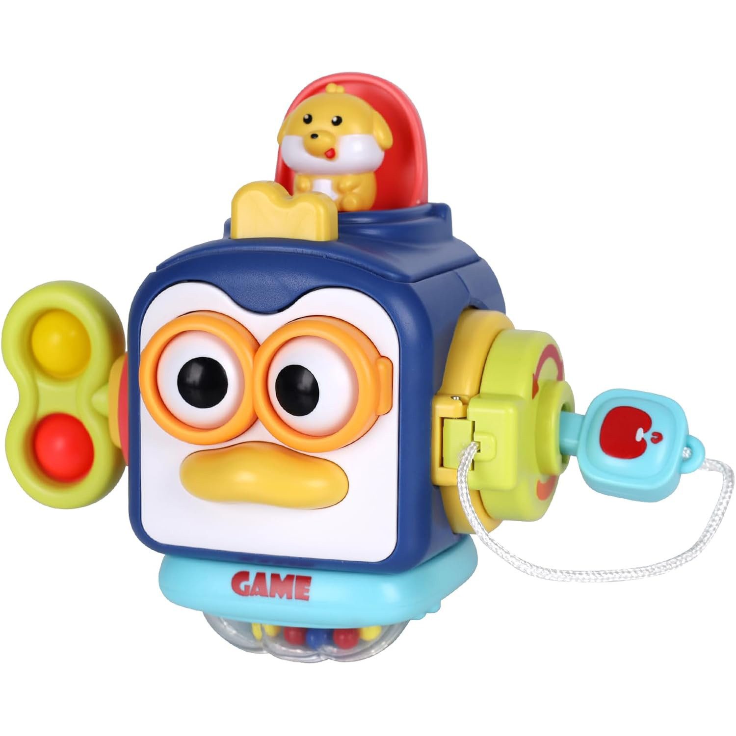 Bextcok Lernspielzeug Montessori Motorikwürfel – Sensorik Busy Board für 1‑ günstig online kaufen