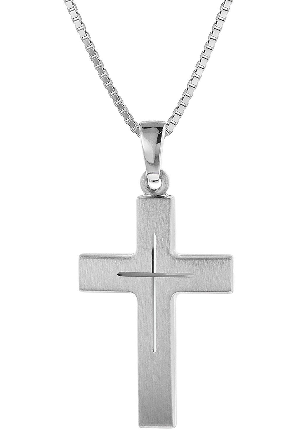 trendor Kette mit Anhänger Kreuz mit Kette 925 Sterlingsilber günstig online kaufen
