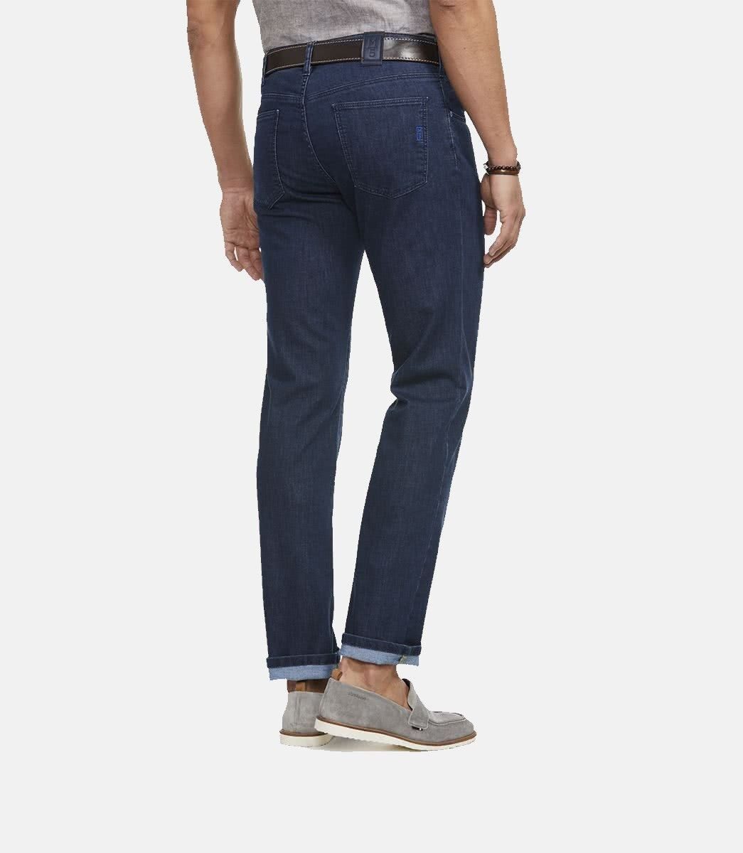 MEYER Chinos M5 Slim Coolmax Denim Five Pocket, M5 Serie