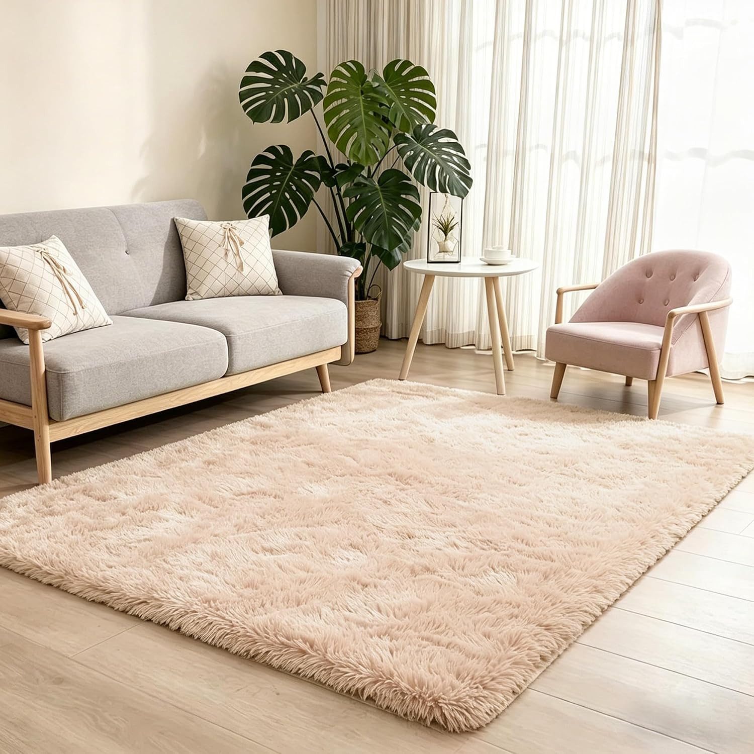 MCC direct Hochflor-Teppich Hochflor-Teppich – luxuriöser Flauschteppich - 7 Größen & 7 Farben