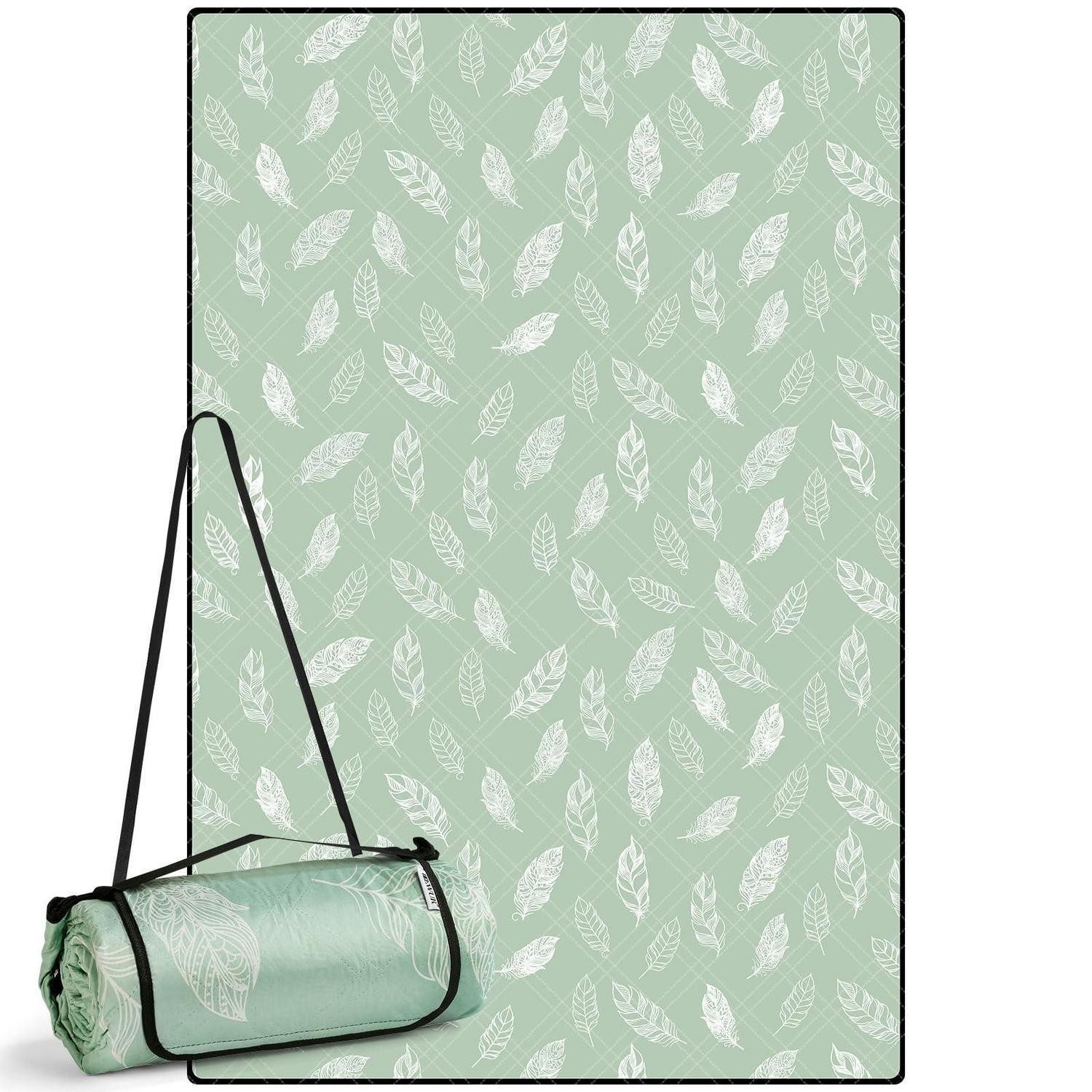 Picknickdecke Picknickdecke wasserdicht sandfrei XXL isoliert Grün 300 x 200 cm, LuxusKollektion
