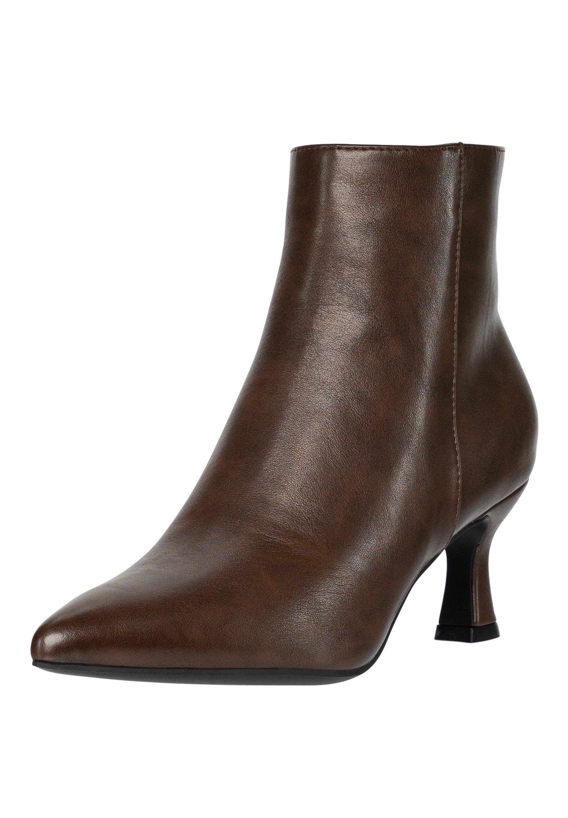 Salinyang Damen Stiefeletten mit Kitten Heel und spitzer Schuhspitze Stiefelette