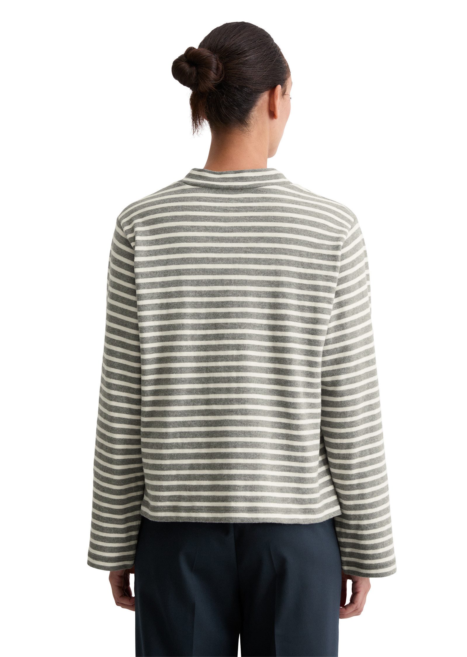Marc O'Polo Langarmshirt aus garngefärbtem Heavy-Slub-Jersey