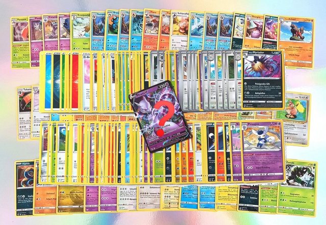 The Pokémon Company International Sammelkarte 151 Pokemon-Karten - Deutsch - zufällig Sortiert und gemischt, inklusive 50 Rare & 1 Ultra Rare Holo Fullart Karte