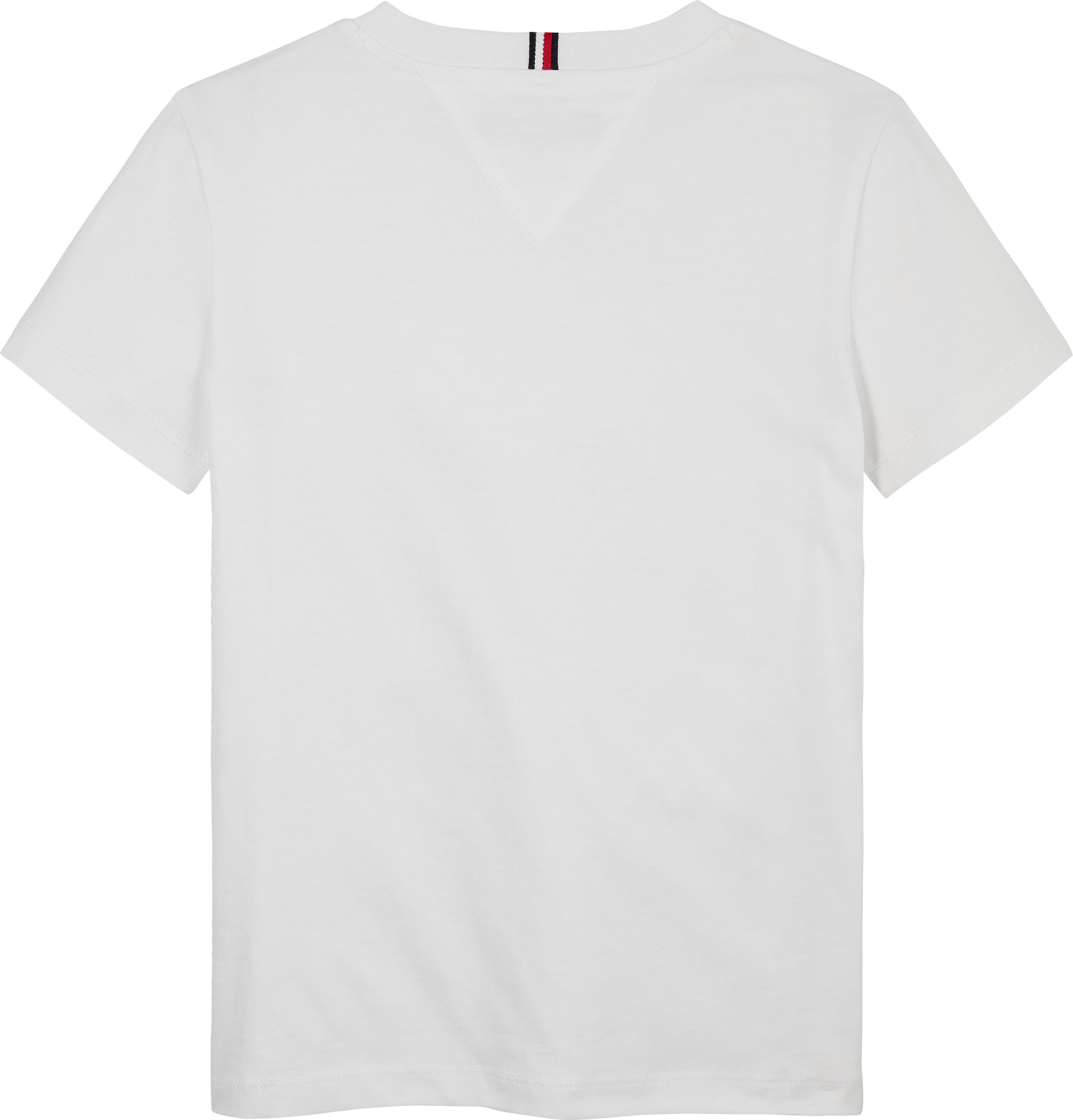 Tommy Hilfiger T-Shirt TOMMY SCRIPT FLAG PRINT TEE SS für Kinder bis 16 Jahre, mit Logo-Print
