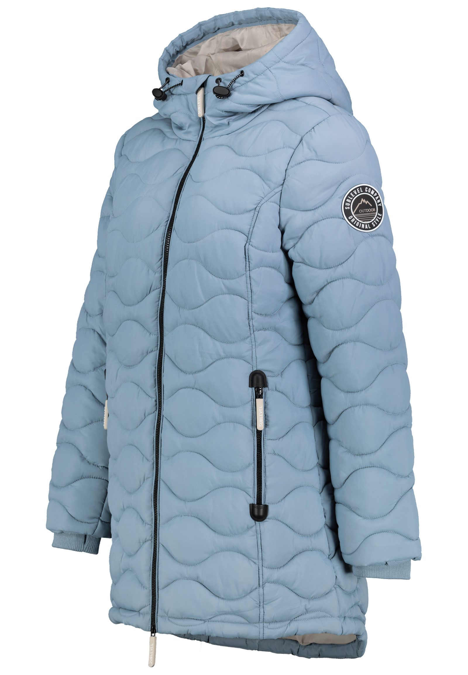 SUBLEVEL Steppjacke Damen Mantel mit Kapuze günstig online kaufen