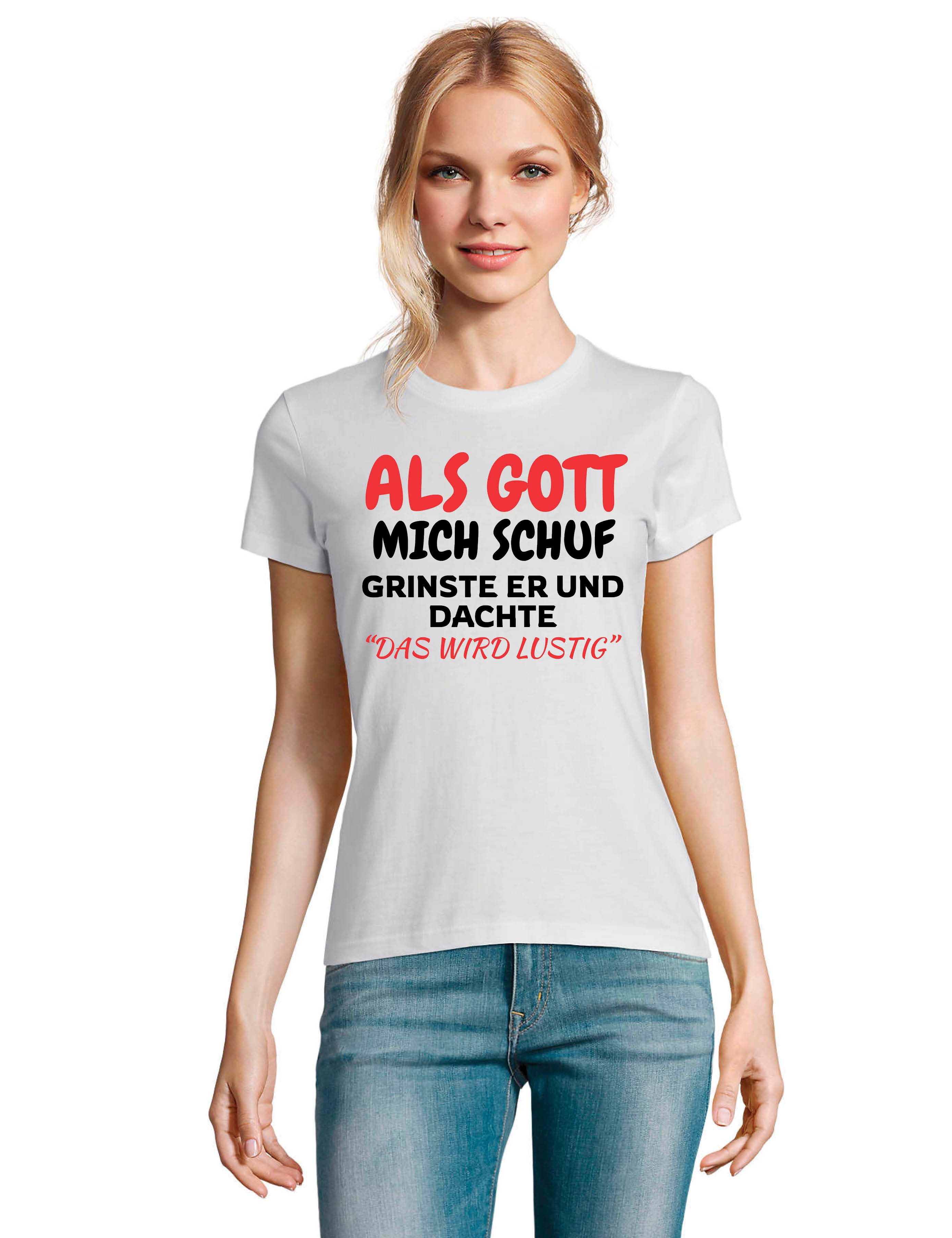 Youth Designz Print-Shirt Als Gott mich günstig online kaufen