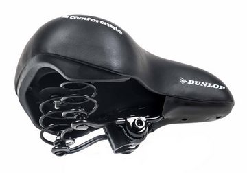 Dunlop Fahrradsattel ergonomischer Gel-Fahrradsattel (Cityradsattel gefedert), Fahrrad-Sattel gepolstert