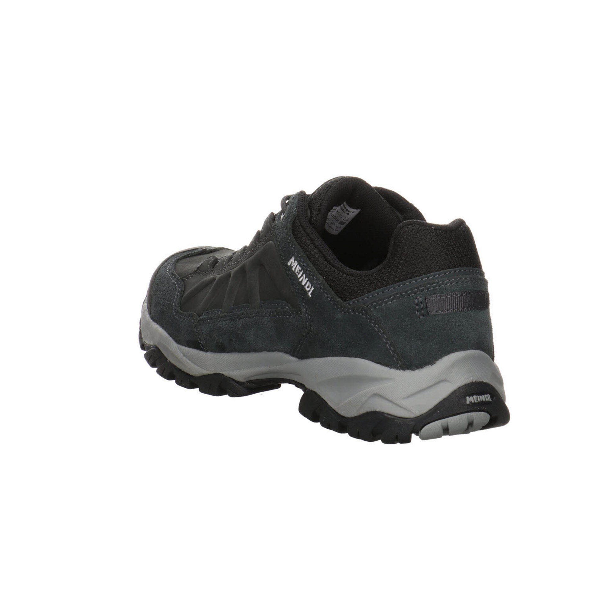 Outdoorschuh Herren Nebraska Meindl Schnürschuh Schnürhalbschuhe schwarz Lederkombination dunkel