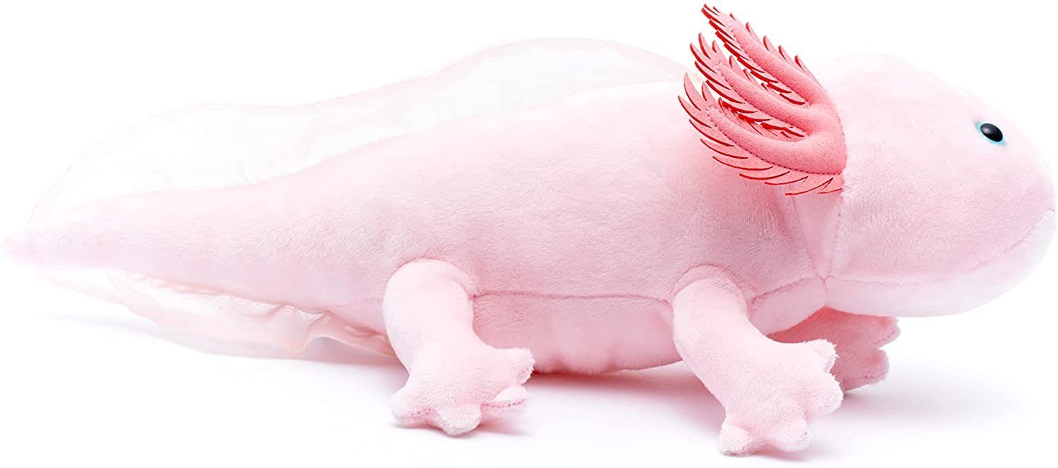 Uni-Toys Kuscheltier Axolotl - verschiedene Farben - 32 cm (Länge) - Plüsch günstig online kaufen