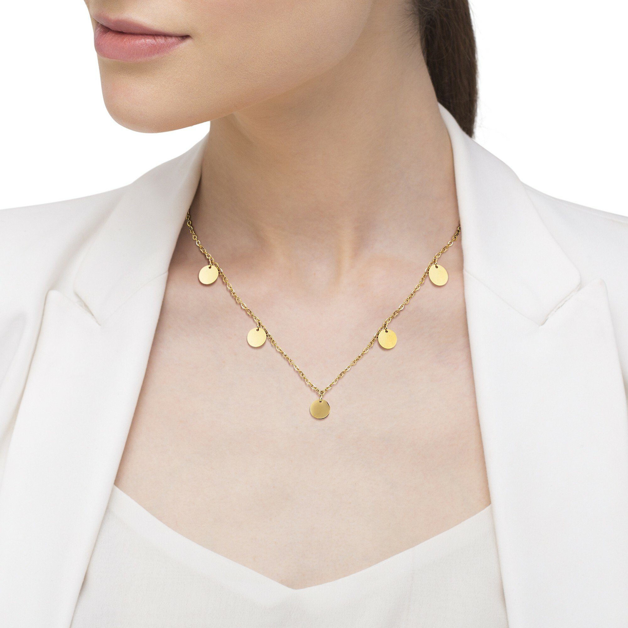Heideman Kette mit Anhänger Kreise rose günstig online kaufen
