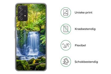 MuchoWow Handyhülle Dschungel - Wasserfall - Australien - Pflanzen - Natur, Phone Case, Handyhülle Samsung Galaxy A53, Silikon, Schutzhülle