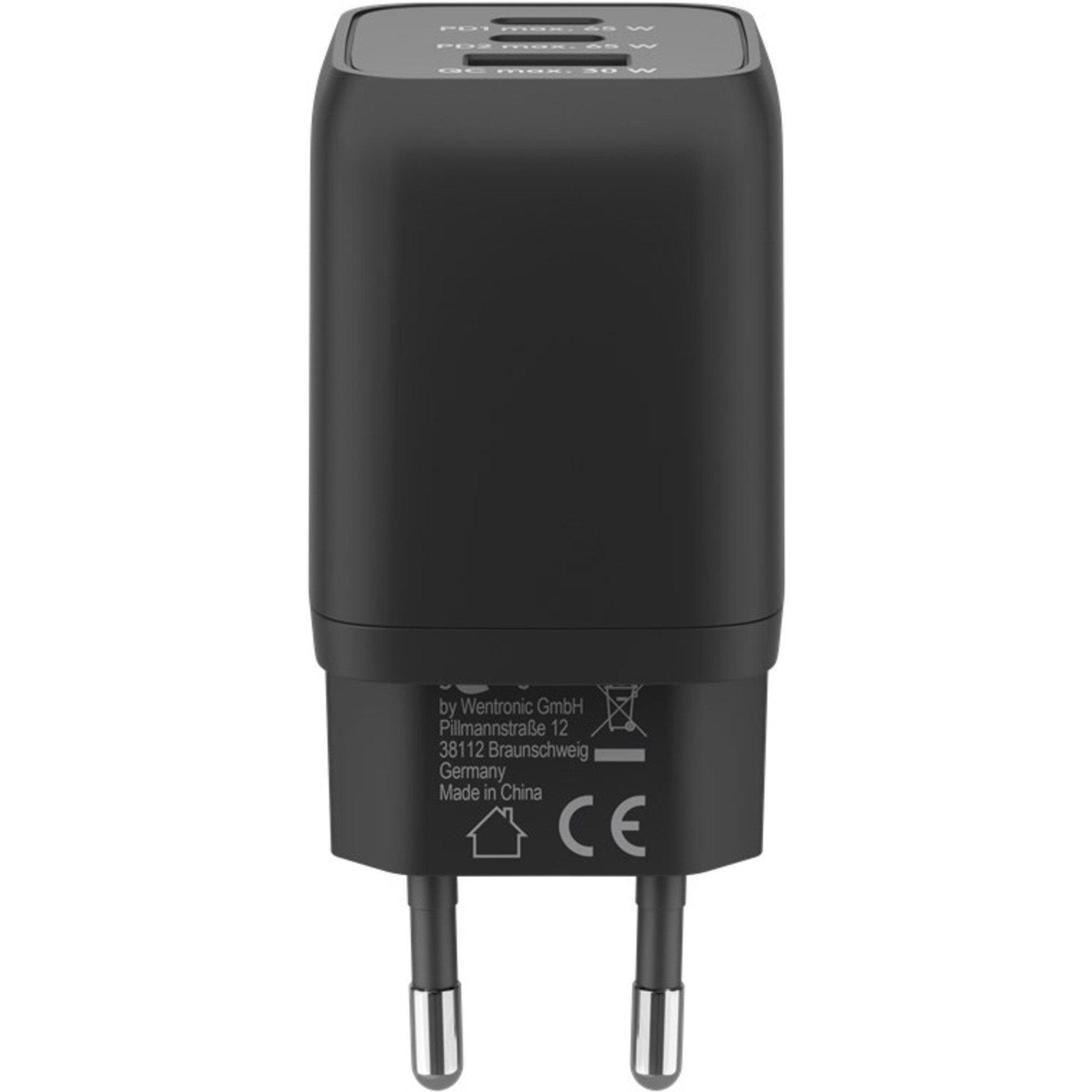 Goobay goobay USB-C Schnellladegerät Nano, PD, GaN, 65 Netzteil