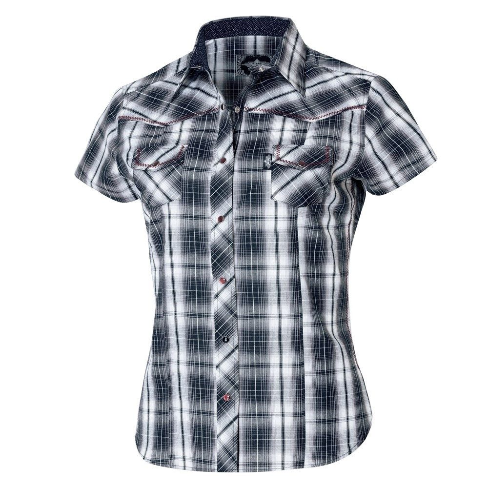 Stars & Stripes Kurzarmbluse Westernbluse Larissa günstig online kaufen