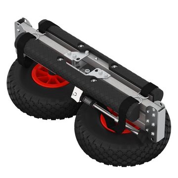 SUPROD SUP-Transportwagen Kanuwagen Bootswagen Aluminium KW260, schwarz/rot