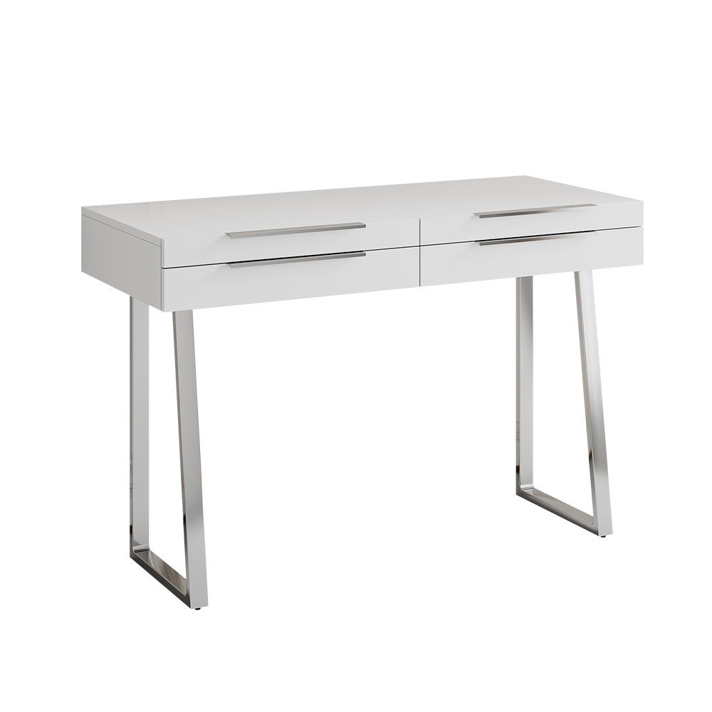 Vicco Schreibtisch Alexia, Weiß, 120 x 50 cm mit Schubladen günstig online kaufen